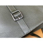 Halzan31 silver buckle jungle green TC leather